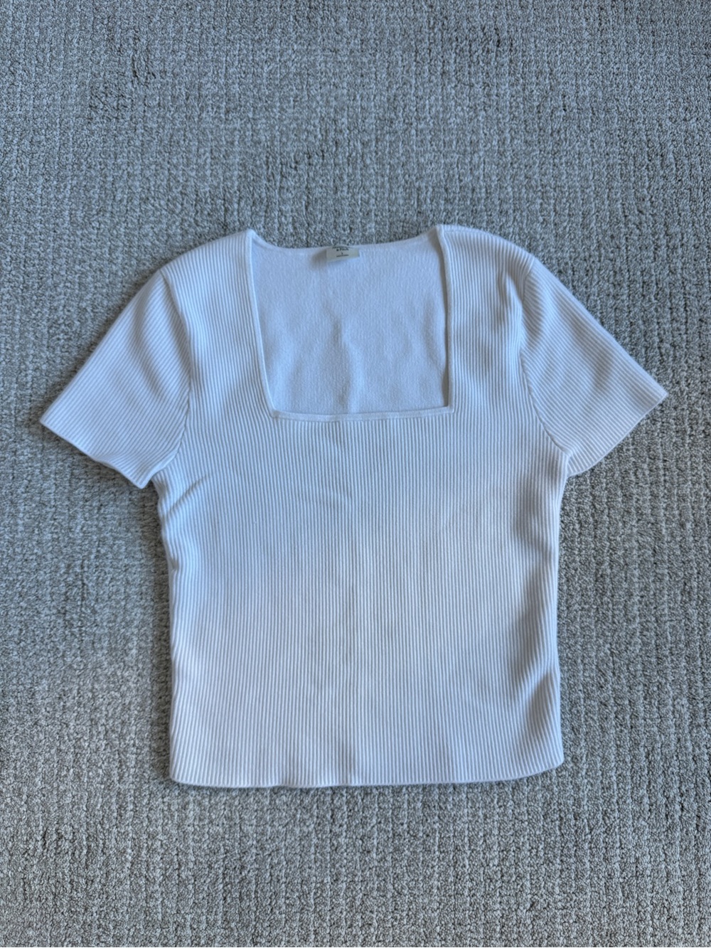 A&F Ottoman Squareneck Sweater Tee